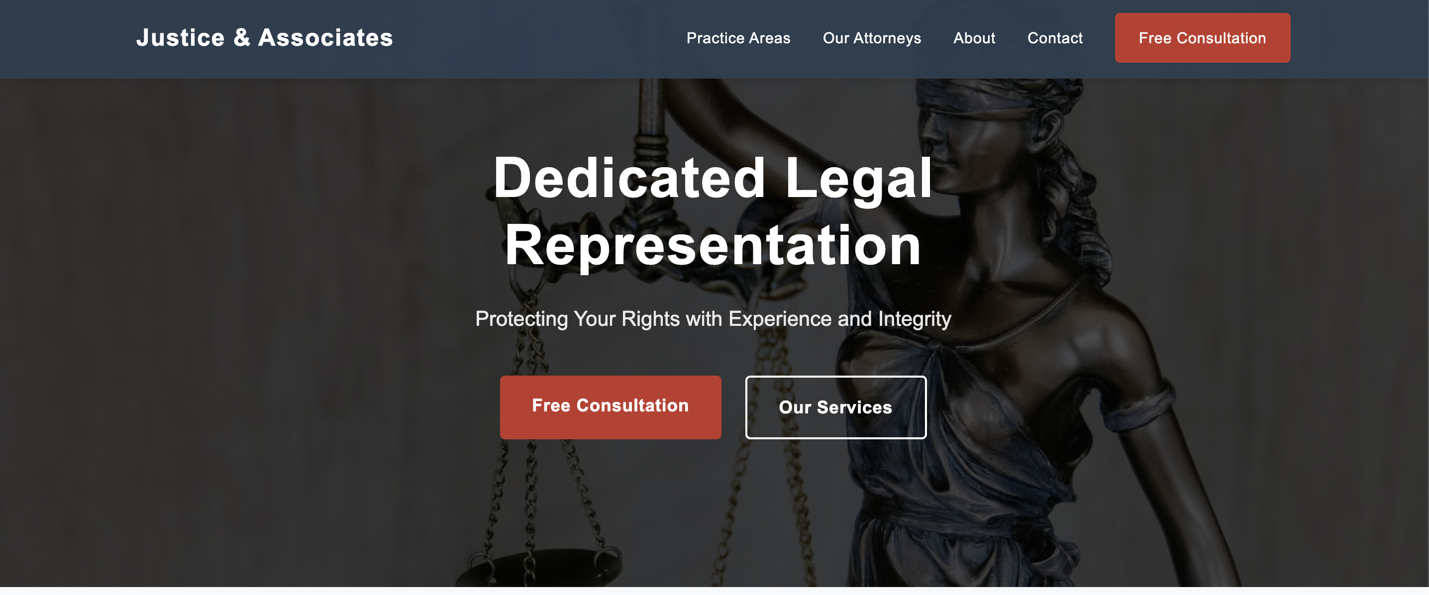 Law Firm Website Example